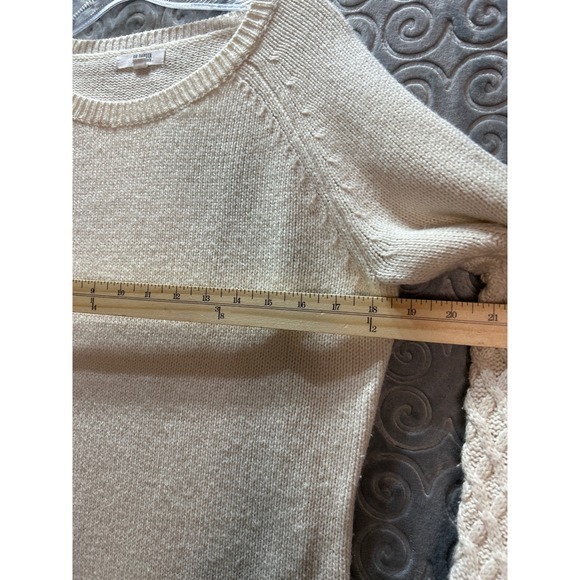 BB Dakota Steve Madden Cream Cable Knit Sweater Dress Women's Size M - Picture 5 of 7